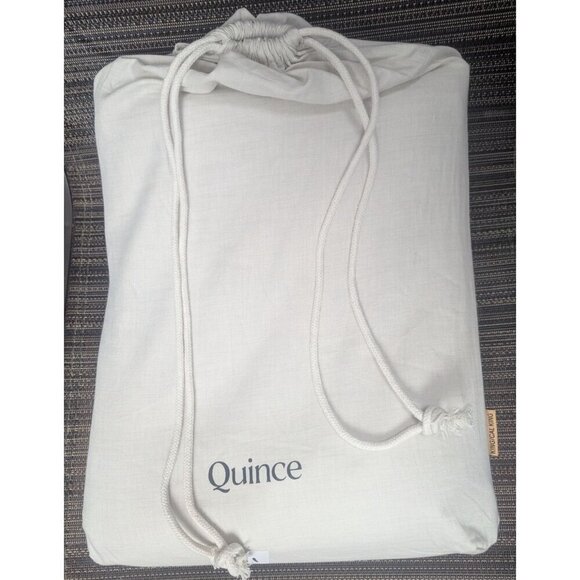Quince Mongolian Cashmere Cotton Duvet Cover 3PC Set Color Natural King/Cal NEW - Picture 1 of 7
